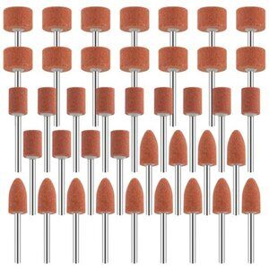 Sanding Bits for Dremel Rotary Tool, Grinding Stone Sanding Drill Bits 1/8"Shank